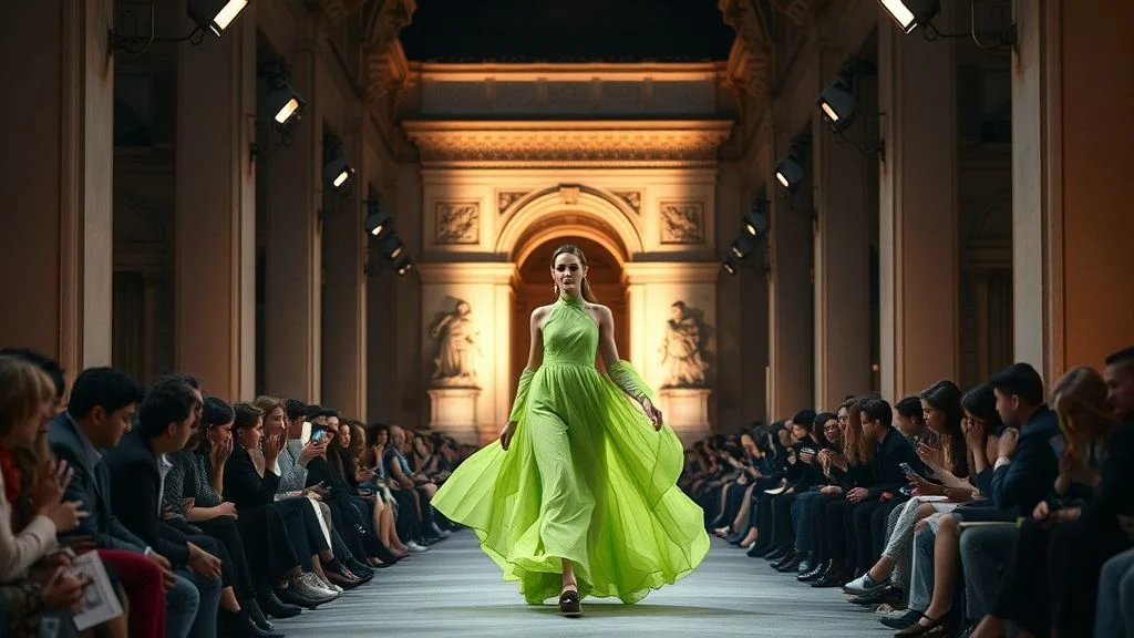 A cor inesperada que está em destaque na Paris Fashion Week